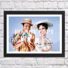 Mary Poppins Julie Andrews Dick Van Dyke Signed Autographed Photo Poster mo1628 A3 11.7x16.5""