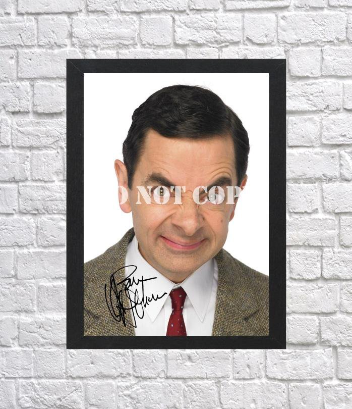 Rowan Atkinson Mr Bean Johnny English Signed Autographed Photo Poster 2 mo1623 A3 11.7x16.5""