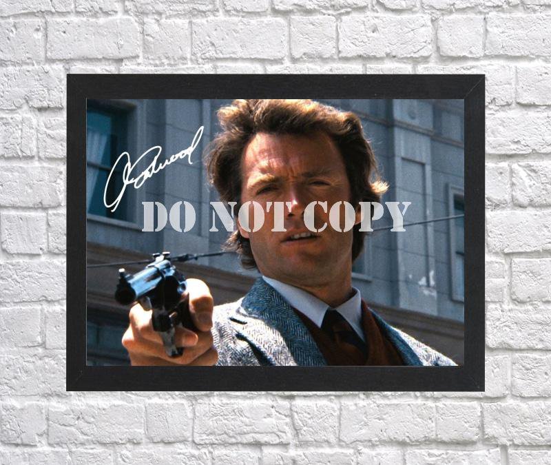 Clint Eastwood Dirty Harry Signed Autographed Photo Poster mo1620 A3 11.7x16.5""