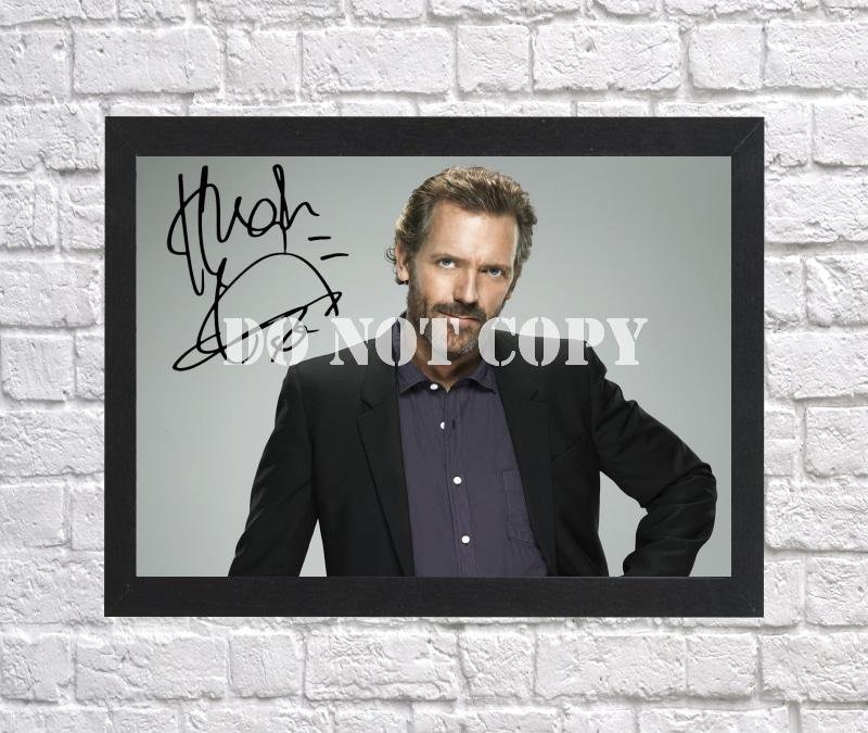 Hugh Laurie Dr House Signed Autographed Photo Poster mo1609 A3 11.7x16.5""