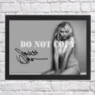 Scarlett Johansson Signed Autographed Photo Poster mo1607 A3 11.7x16.5""