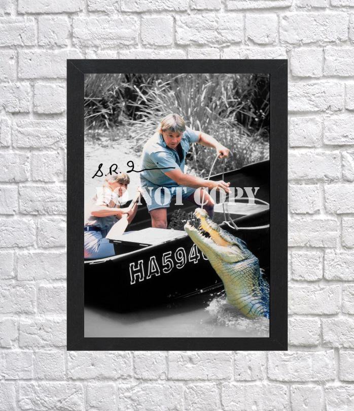 Steve Irwin Crocodile Hunter Signed Autographed Photo Poster 3 mo1588 A3 11.7x16.5""