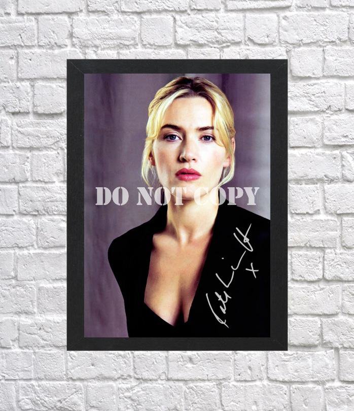 Kate Winslet Signed Autographed Photo Poster mo1579 A3 11.7x16.5""
