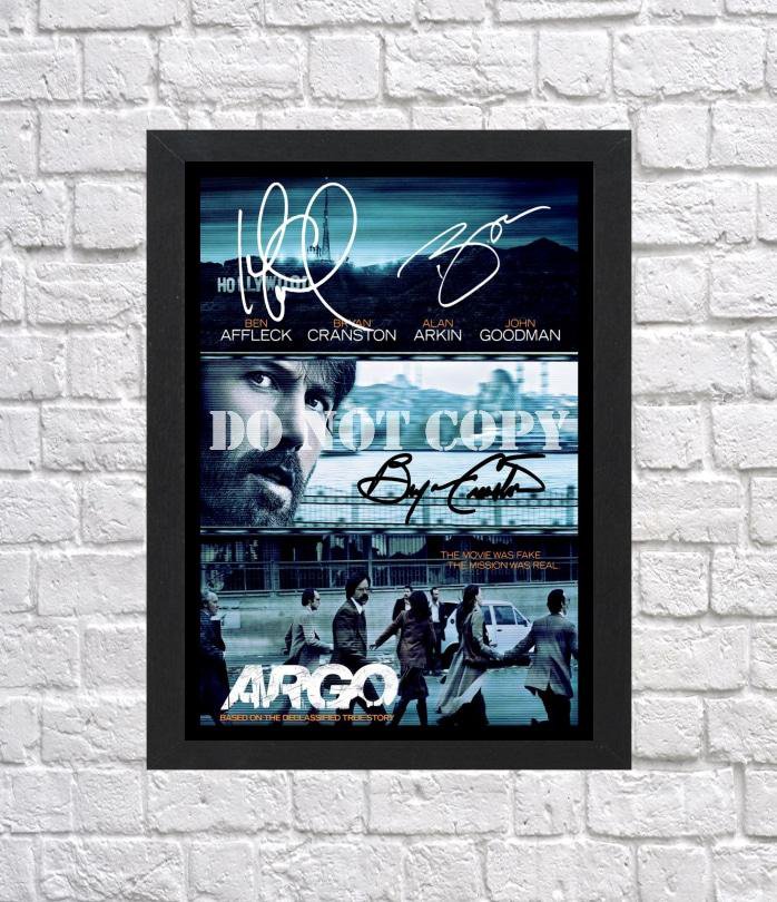 Argo Ben Affleck Bryan Cranston Signed Autographed Photo Poster mo1574 A3 11.7x16.5""