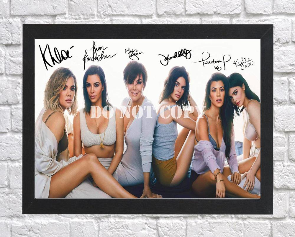 Keeping Up with the Kardashians Cast Signed Autographed Photo Poster 2 tv1116 A3 11.7x16.5""