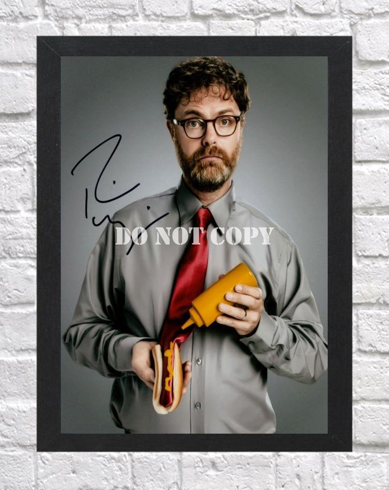 Rainn Wilson The Office Signed Autographed Photo Poster tv1096 A3 11.7x16.5""