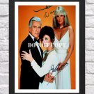 Linda Evans Joan Collins Signed Autographed Photo Poster tv1074 A3 11.7x16.5""