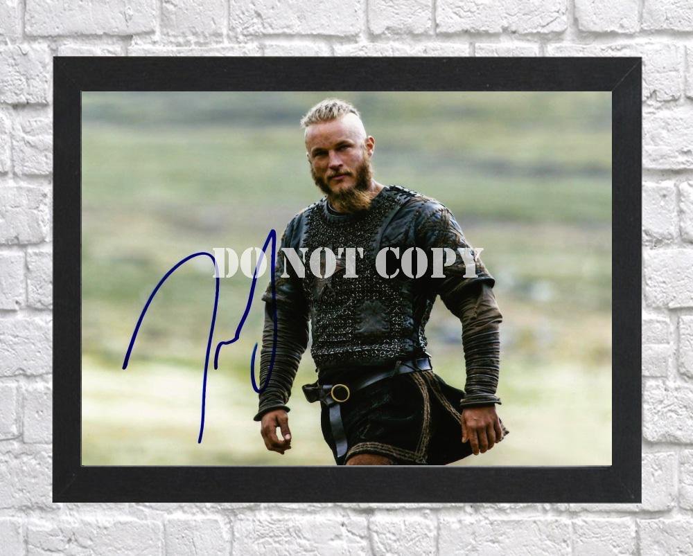 Travis Fimmel Vikings Signed Autographed Photo Poster tv1062 A3 11.7x16.5""