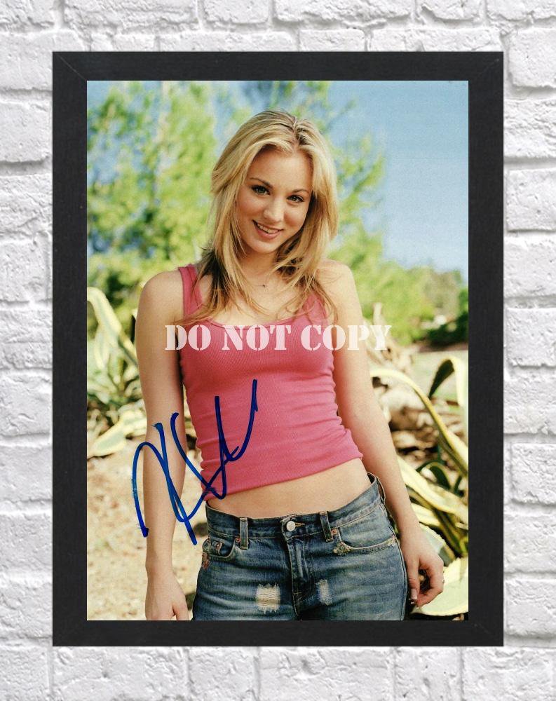 Kaley Cuoco The Big Bang Theory Signed Autographed Photo Poster 3 tv1059 A3 11.7x16.5""
