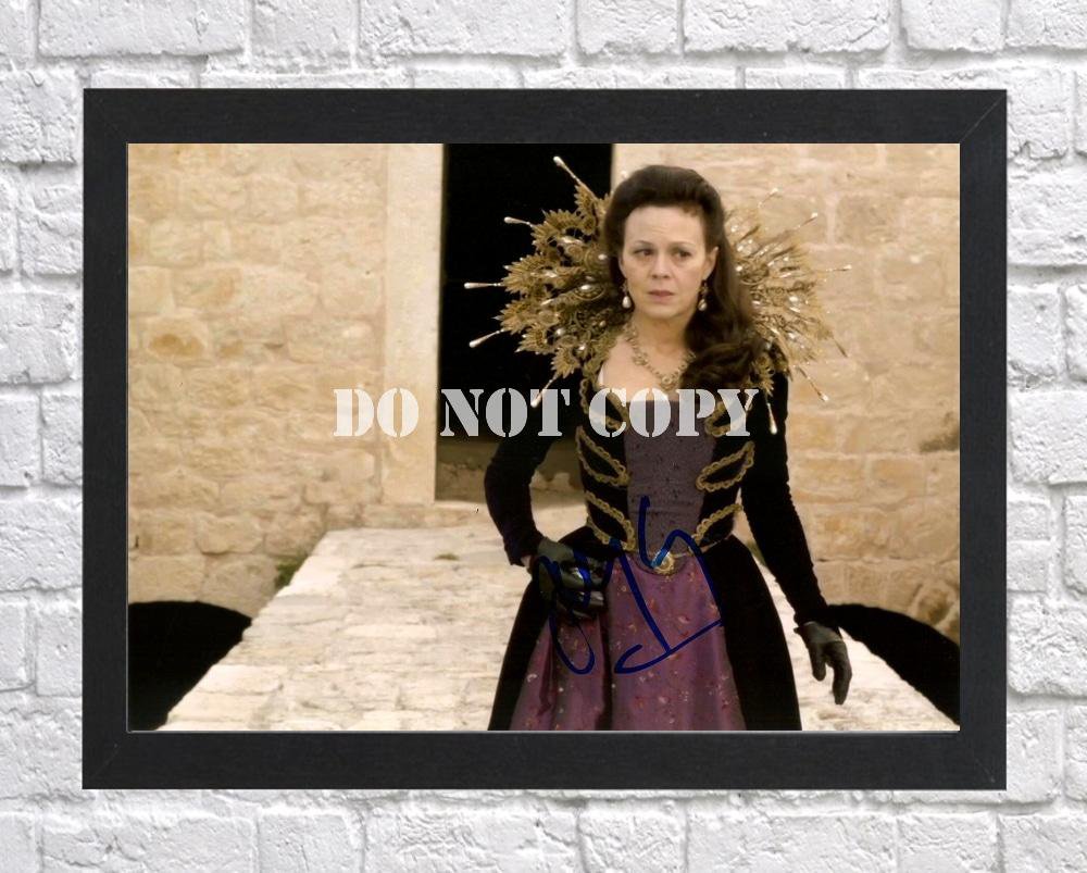 Helen McCrory Dr Who Signed Autographed Photo Poster tv1047 A3 11.7x16.5""