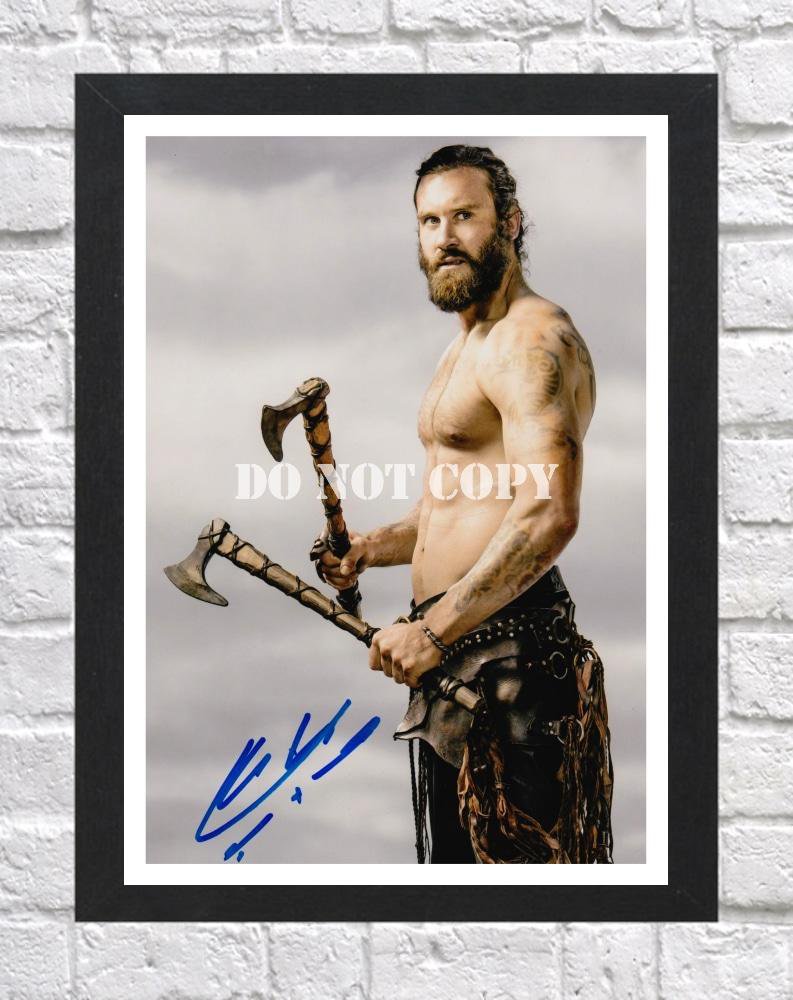 Clive Standen Vikings Signed Autographed Photo Poster tv1026 A3 11.7x16.5""