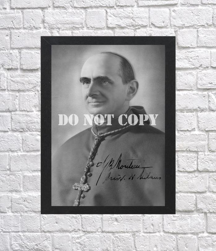 Pope Paul VI Autographed Signed Print Photo Poster h125 A3 11.7x16.5""