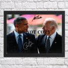 Barack Obama Joseph R. Biden Autographed Signed Print Photo Poster 2 h78 A3 11.7x16.5""