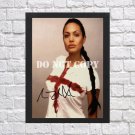 Angelina Jolie Autographed Signed Print Photo Poster mo1429 A3 11.7x16.5""