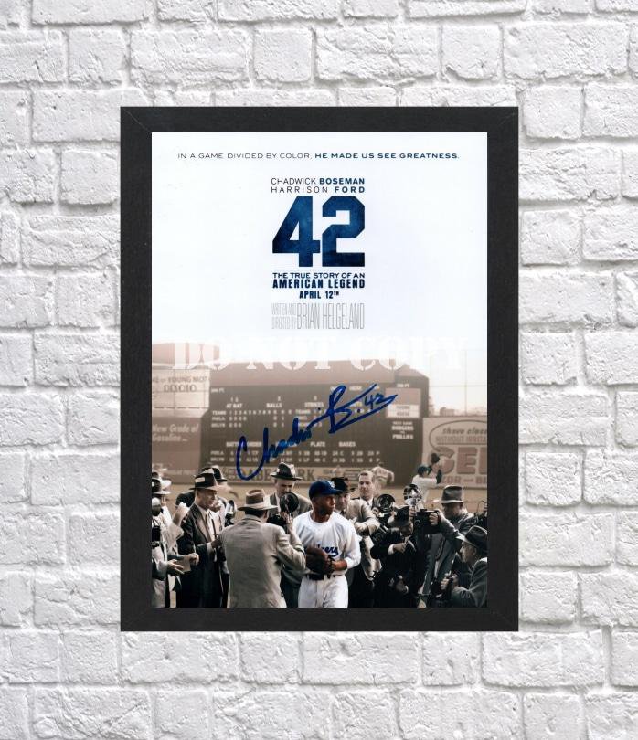 Chadwick Boseman Autographed Signed Print Photo Poster 2 mo1444 A3 11.7x16.5""