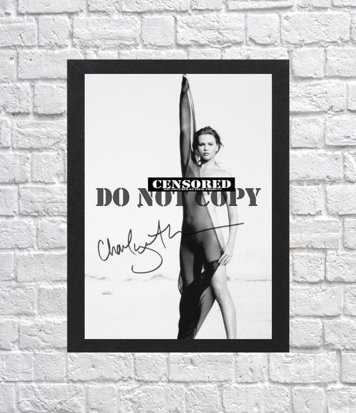 Charlize Theron Nude Autographed Signed Photo Poster mo1406 A3 11.7x16.5""