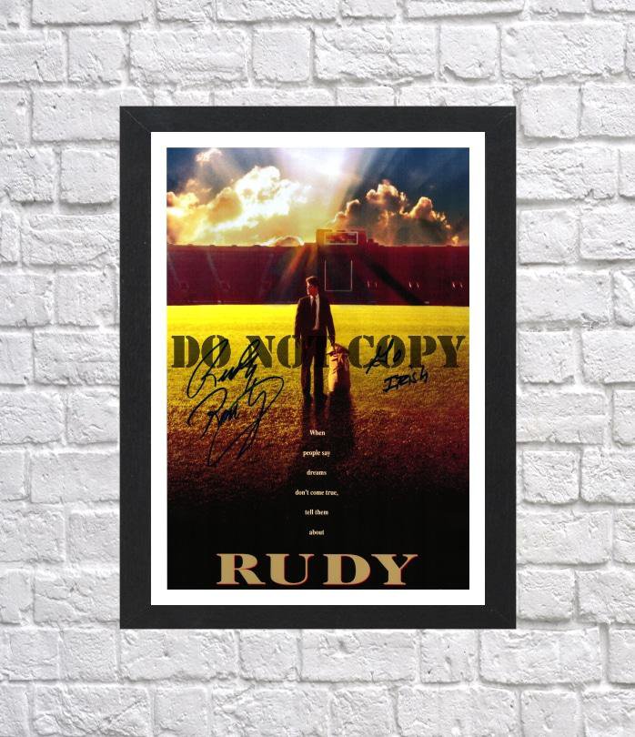 Rudy Ruettiger Cast Autographed Signed Photo Poster mo1282 A3 11.7x16.5""