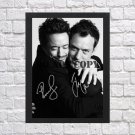 Robert Downey Jr Jude Law Autographed Signed Photo Poster 1 mo1274 A3 11.7x16.5""