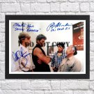 Ralph Macchio William Zabka Karate Kid Cast Autographed Signed Photo Poster mo1262 A3 11.7x16.5""