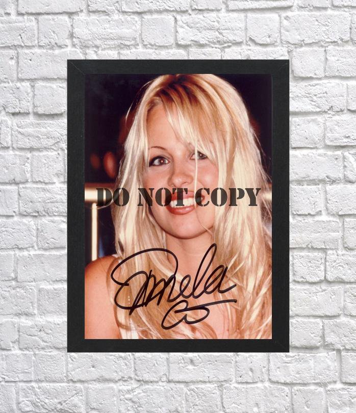 Pamela Anderson Autographed Signed Photo Poster 3 mo1250 A3 11.7x16.5""