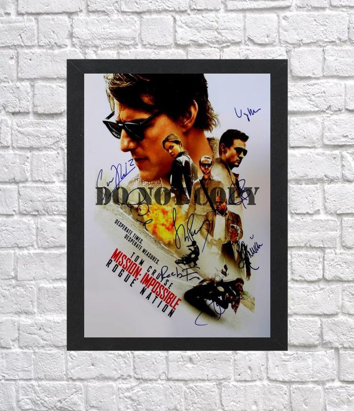 Mission Impossible Cast Autographed Signed Photo Poster mo1229 A3 11.7x16.5""
