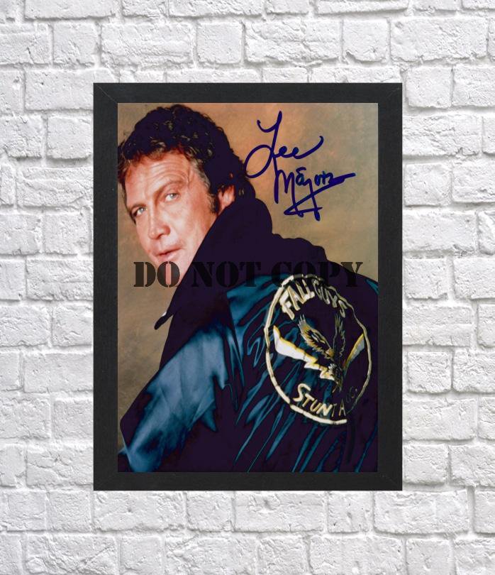 Lee Majors The Fall Guy Autographed Signed Photo Poster mo1180 A3 11.7x16.5""