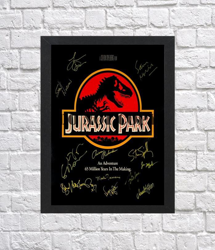 Jurassic Park Cast Autographed Signed Photo Poster 1 mo1161 A3 11.7x16.5""