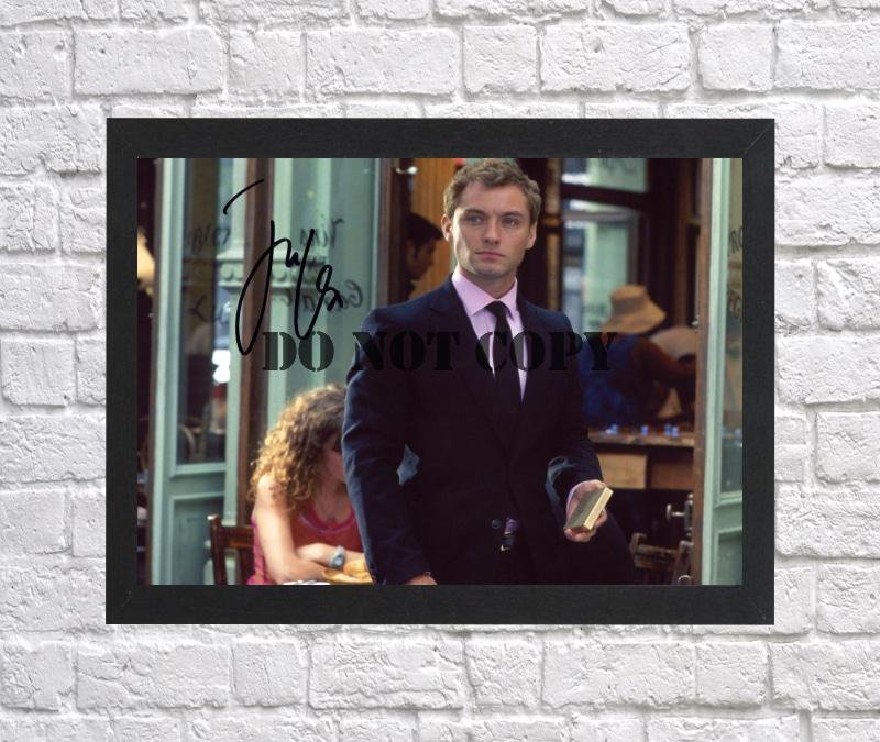 Jude Law Autographed Signed Photo Poster 1 mo1156 A3 11.7x16.5""