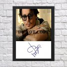 Johnny Depp Autographed Signed Photo Poster 2 mo1153 A3 11.7x16.5""