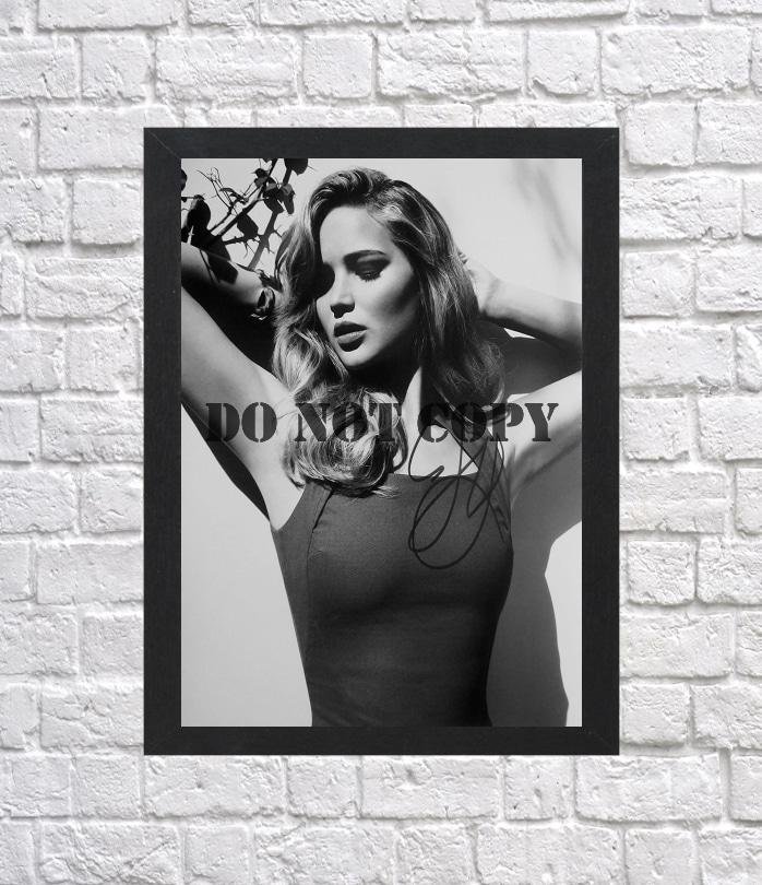 Jennifer Lawrence Autographed Signed Photo Poster mo1135 A3 11.7x16.5""