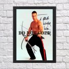 Jean Claude Van Damme Autographed Signed Photo Poster 5 mo1128 A3 11.7x16.5""