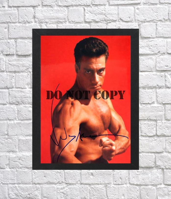 Jean Claude Van Damme Autographed Signed Photo Poster 4 mo1127 A3 11.7x16.5""