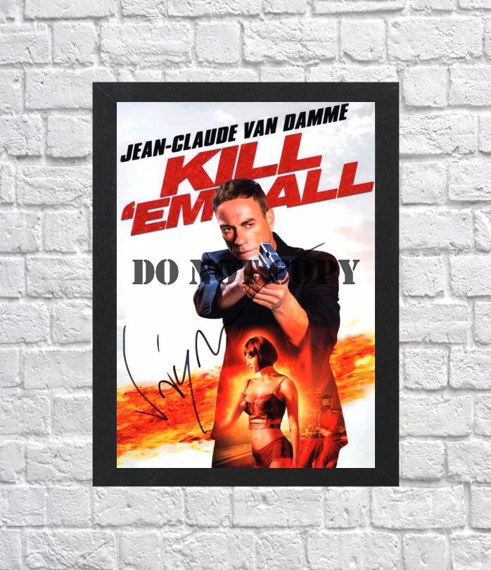 Jean Claude Van Damme Kill Em All Autographed Signed Photo Poster mo1124 A3 11.7x16.5""
