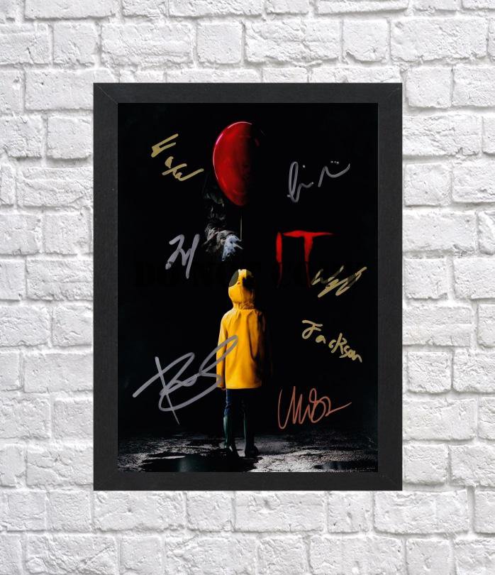 IT Cast Autographed Signed Photo Poster mo1104 A3 11.7x16.5""