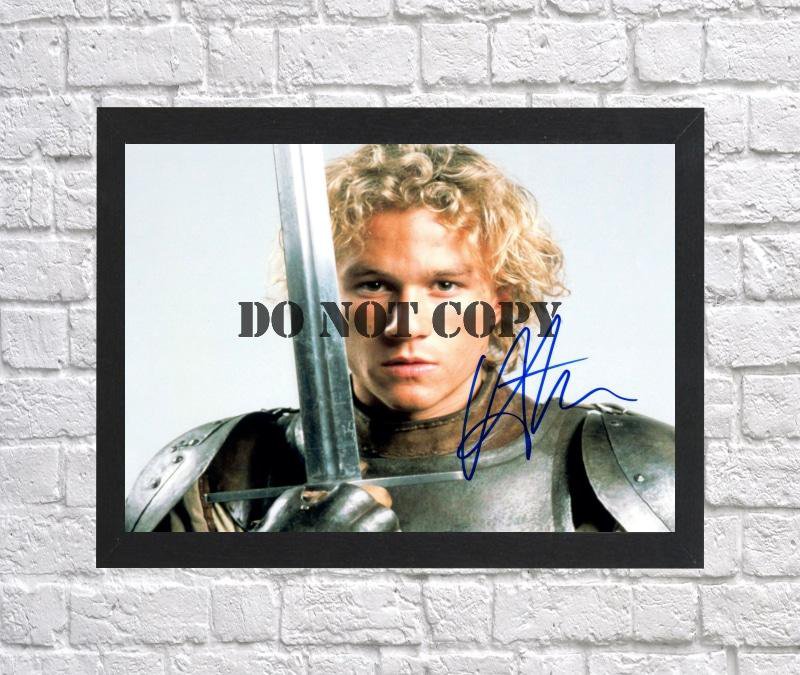 Heath Ledger A Knight's Tale Autographed Signed Photo Poster mo1086 A3 11.7x16.5""