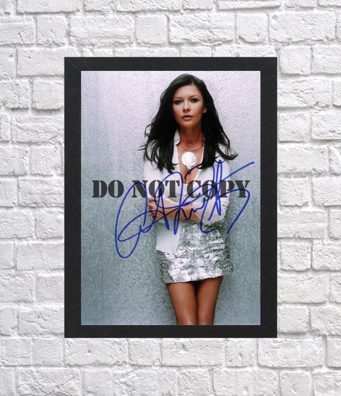 Catherine Zeta-Jones Autographed Signed Print Photo Poster 3 mo1068 A3 11.7x16.5""
