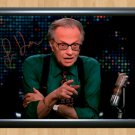 Larry King Signed Autographed Photo Poster 2 tv848 A3 11.7x16.5""