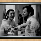 Carrie Fisher Gary Kurtz Star Wars Producer Signed Autographed Photo Poster mo1033 A3 11.7x16.5""