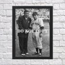 Yogi Berra Babe Ruth Signed Autographed Photo Poster bas88 A2 16.5x23.4"
