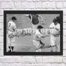 Ted Williams Mickey Mantle Signed Autographed Photo Poster 2 bas76 A2 16.5x23.4"