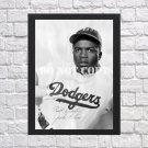 Jackie Robinson Signed Autographed Photo Poster 1 bas45 A2 16.5x23.4"