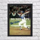 Hank Aaron Signed Autographed Photo Poster 2 bas40 A2 16.5x23.4"
