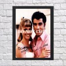 John Travolta Olivia Newton-John Grease Signed Autographed Photo Poster 2 mo1689 A2 16.5x23.4"