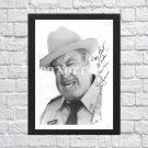 Jackie Gleason Signed Autographed Photo Poster 8 mo1683 A2 16.5x23.4"