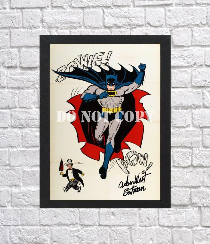 Batman Robin Adam West Burt Ward Signed Autographed Photo Poster 2 mo1629 A2 16.5x23.4"