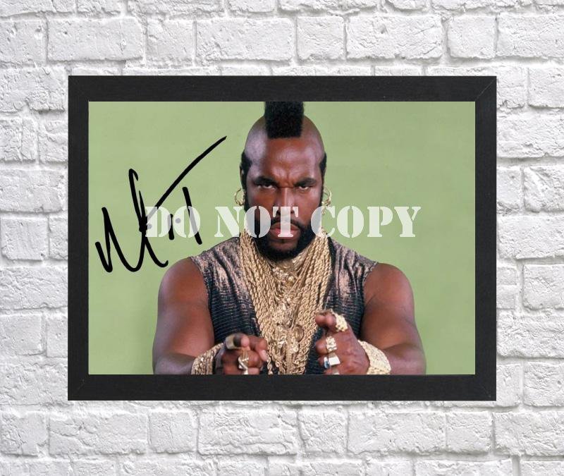 Mr. T The A-Team Signed Autographed Photo Poster mo1624 A2 16.5x23.4"