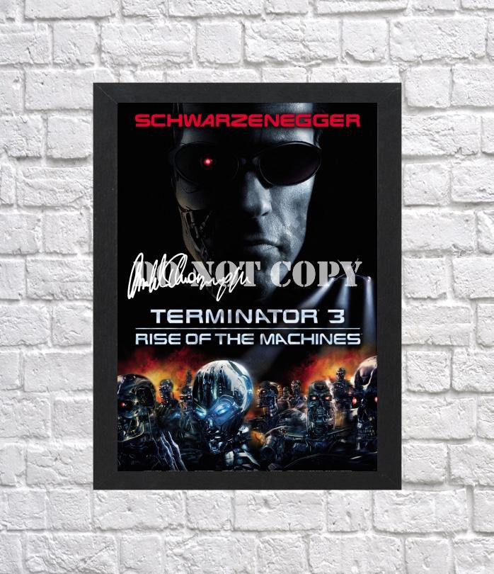 Arnold Schwarzenegger Terminator 3 Signed Autographed Photo Poster mo1585 A2 16.5x23.4"