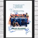 Police Academy Cast Signed Autographed Photo Poster tv1094 A2 16.5x23.4"