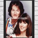 Mork and Mindy Robin Williams Pam Dawber Signed Autographed Photo Poster tv1090 A2 16.5x23.4"