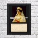 Alexandra Feodorovna Nicholas II Grigori Rasputin Autographed Signed Print Photo Poster h92 A2 16.5x